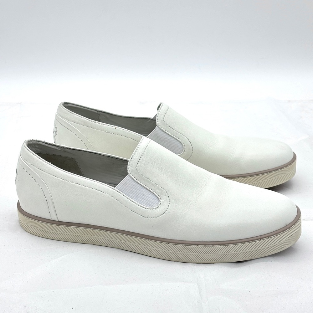Bottega Veneta White Leather Loafers Shoes